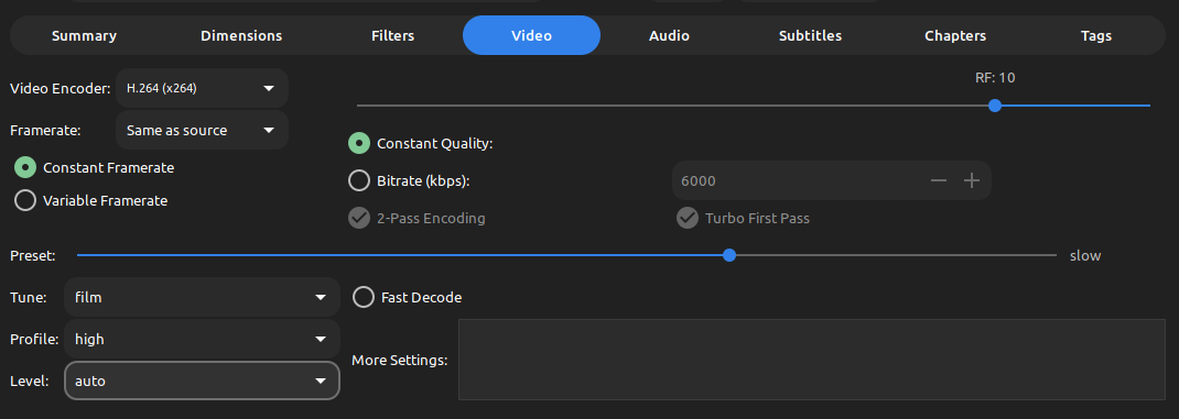 handbrake-video-settings